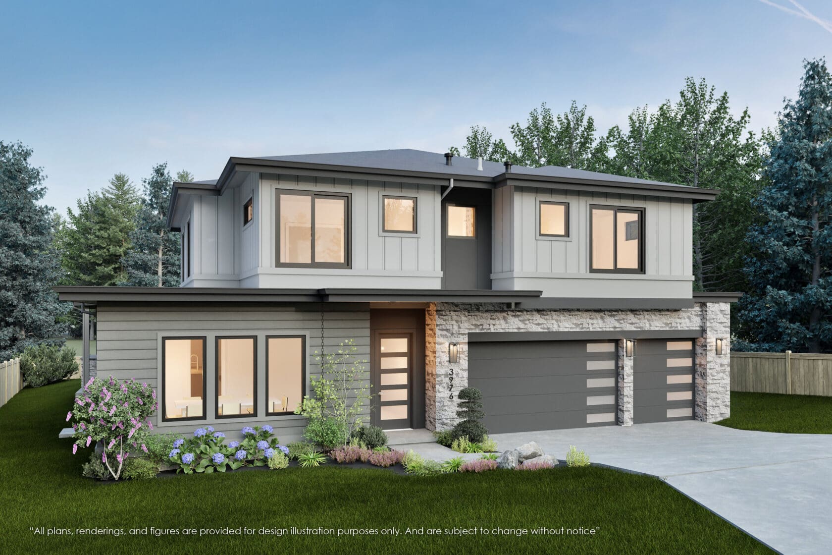 3976 154th Ave SE, Bellevue - MN Custom Homes - Rendering 01