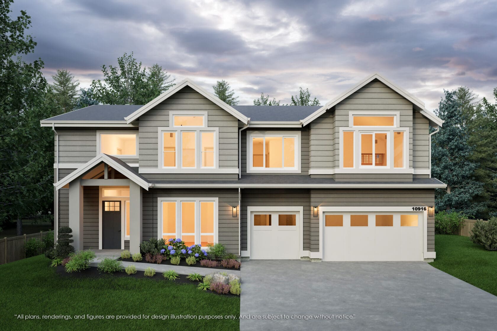 10916 NE 17th Street, Bellevue - MN Custom Homes - Rendering 01