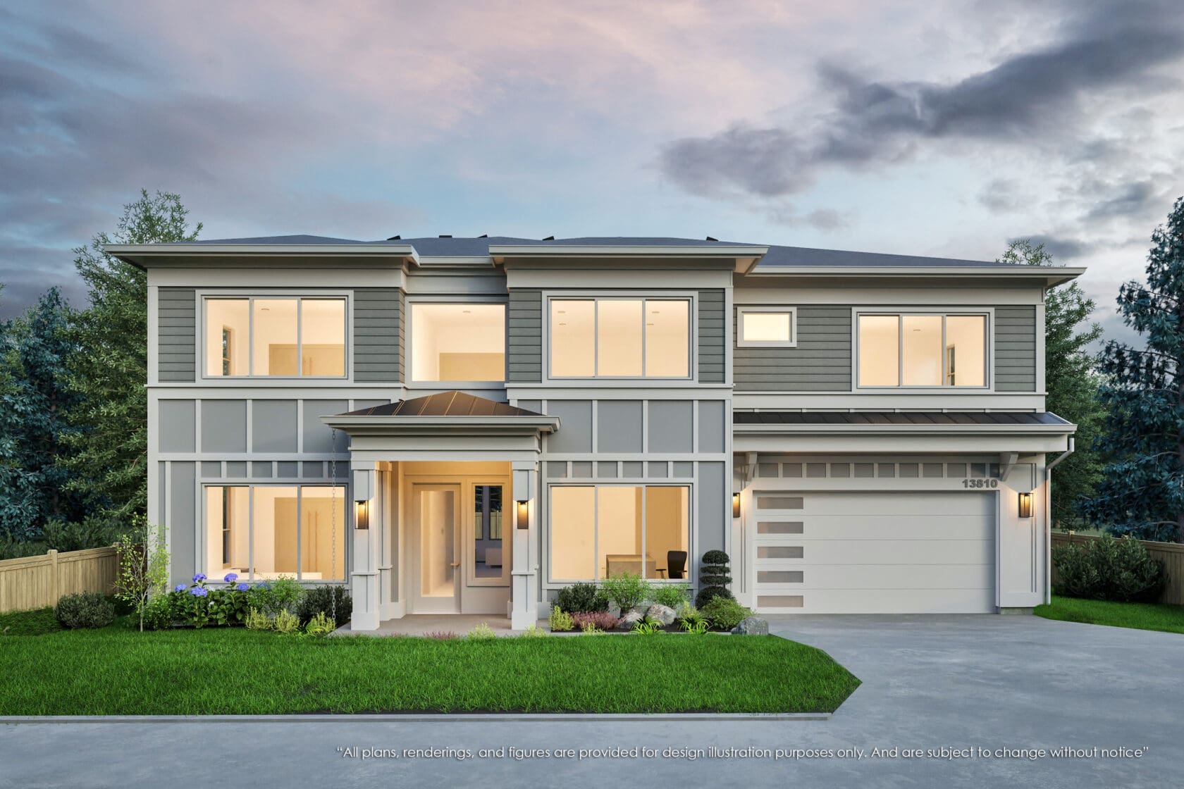 13810 NE 71st Place, Redmond - MN Custom Homes - Rendering 01